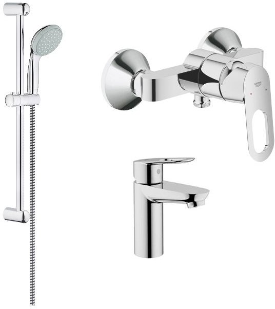 

Смеситель Grohe BauLoop 123220S набор смесителей для душа S-Size (23337000+32816000+27598001) Хром