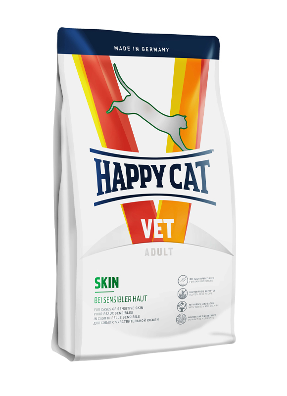 

Сухой корм Happy Cat VET Diet Skin для котов с чувствительной кожей 4 кг