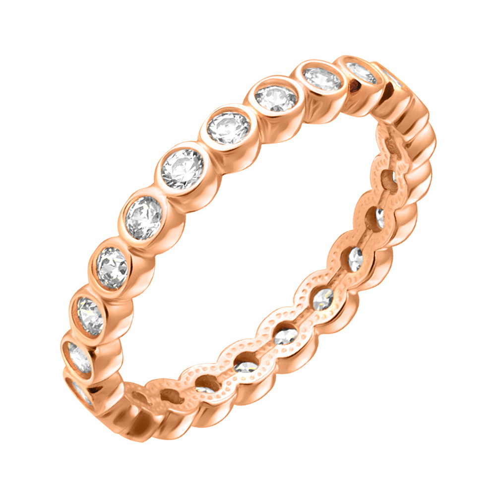 

Кольцо из красного золота с цирконием Swarovski 000132164 000132164 16 размера