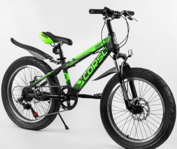 

Детский спортивный велосипед 20’’ CORSO «AERO» 79901 ПОЛУФЭТ, стальная рама 11.5`` 7 скоростей