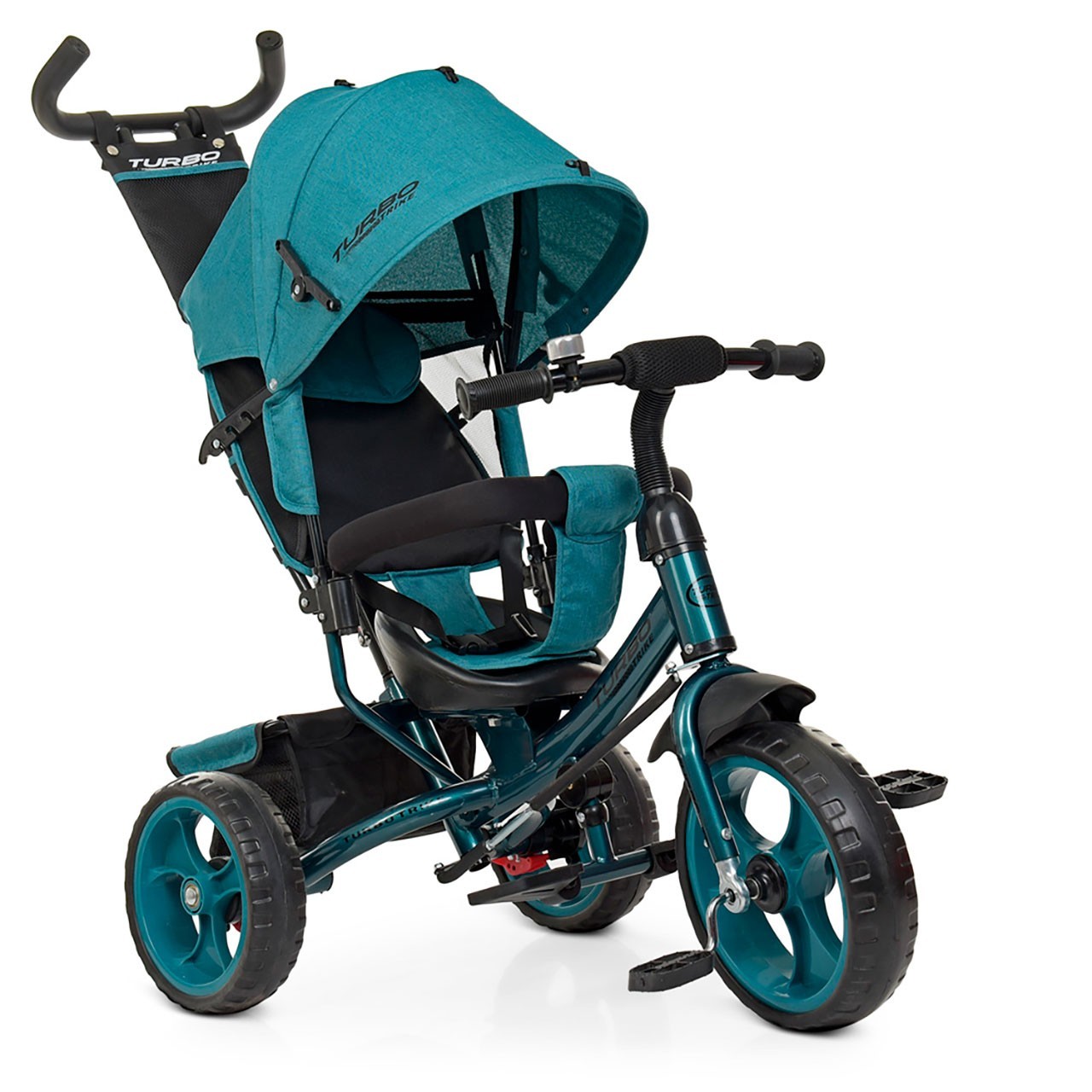 

Трехколесный велосипед TURBOTRIKE колясочного типа | изумруд лен M 3113-21L