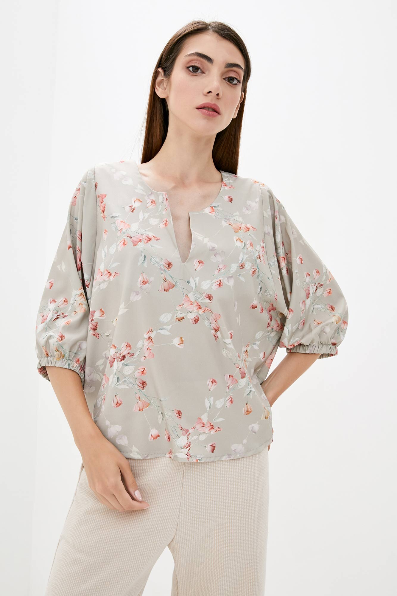 

Блуза Garne 111108 / Бежевый, Блуза Garne 111108 2XL/3XL Бежевый