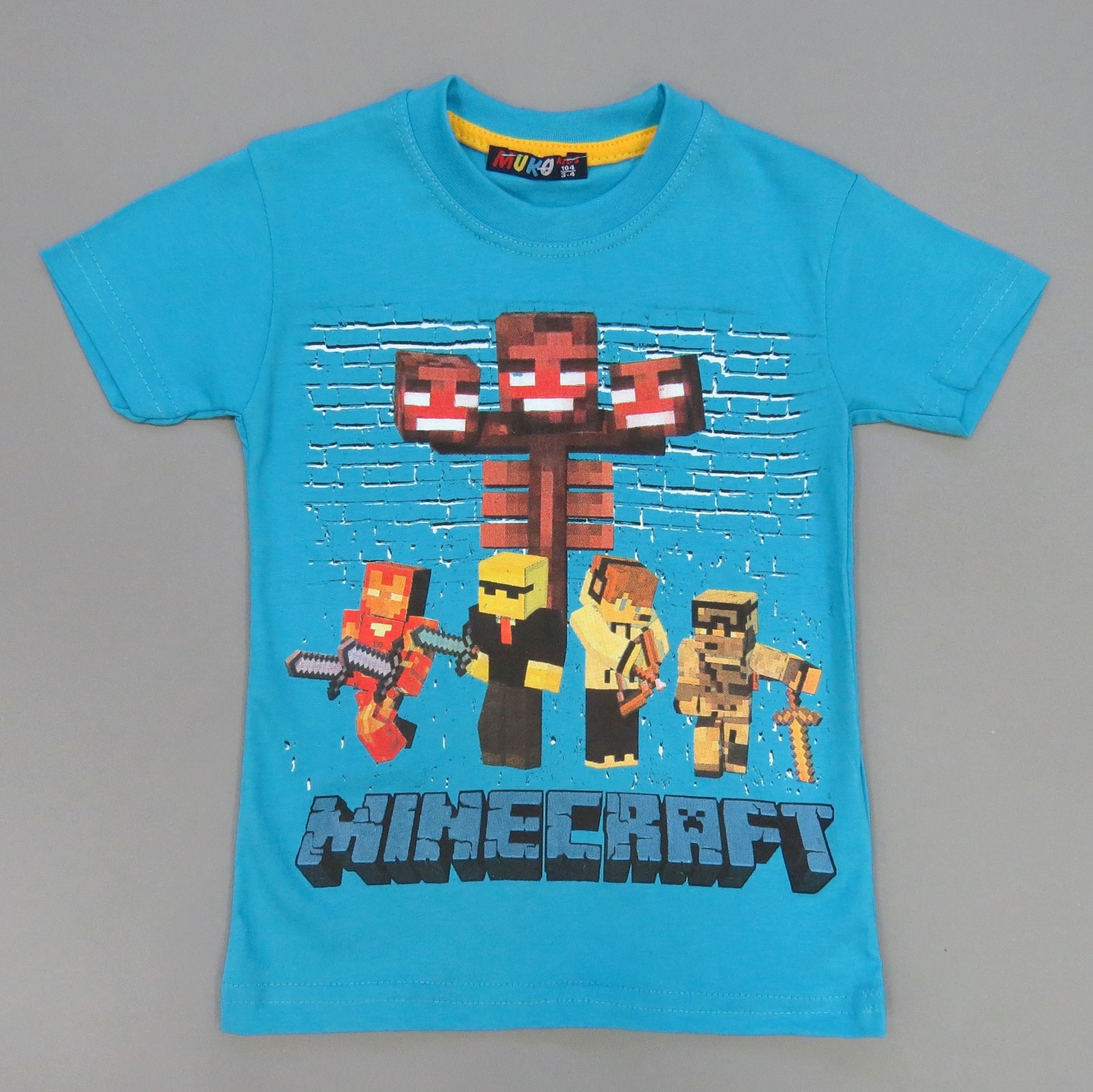 

Футболка Minecraft MUKO kids для мальчика 104 см Голубая 14200