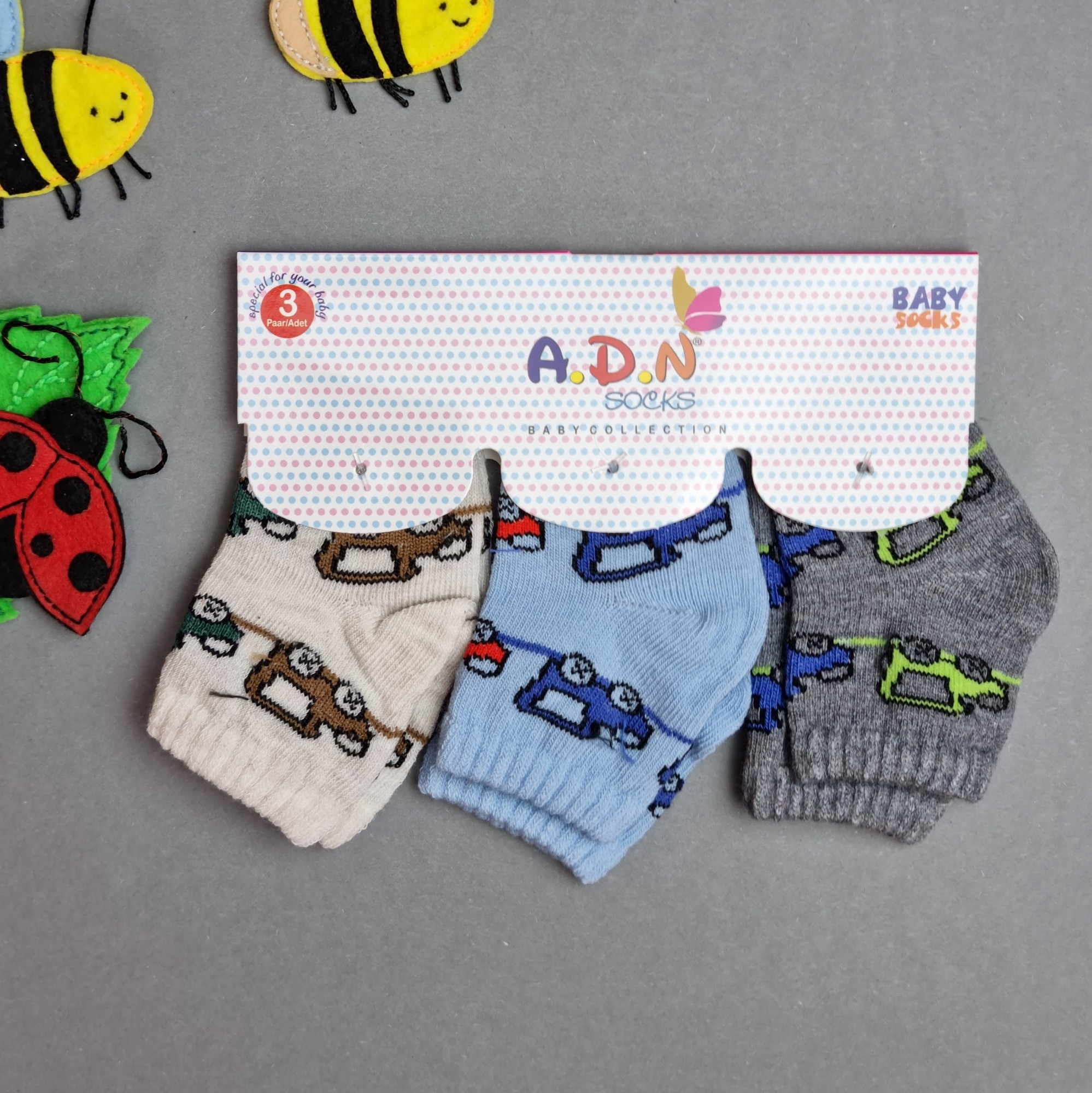 

Набор носков A.D.N. socks для новорожденного 0-3 мес Разноцветные 18895