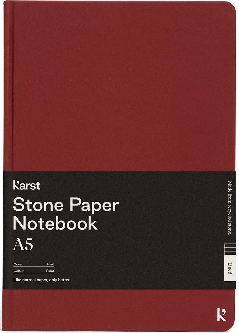 

Блокнот Karst Notebook A5 144 страницы в линию Пино-бордо (754169026936)