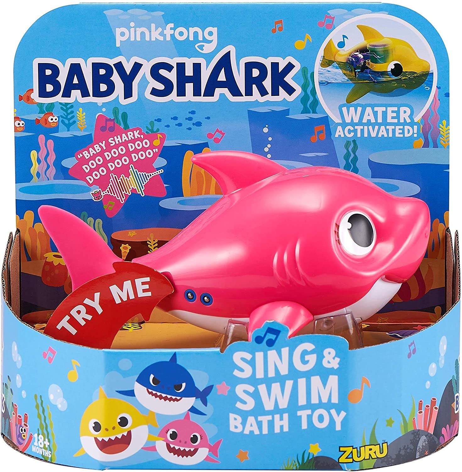 

Игрушка для ванной Zuru Robo Alive Junior Mommy Shark (Pink) Роботизированная акула Мама (193052018663)