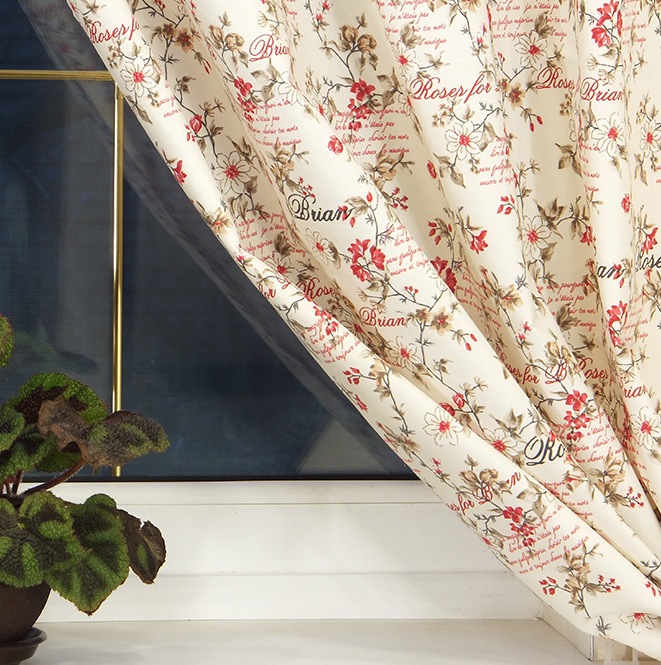 

Комплект штор в стиле Прованс Provense Red, 275*200 см (2 шт.)
