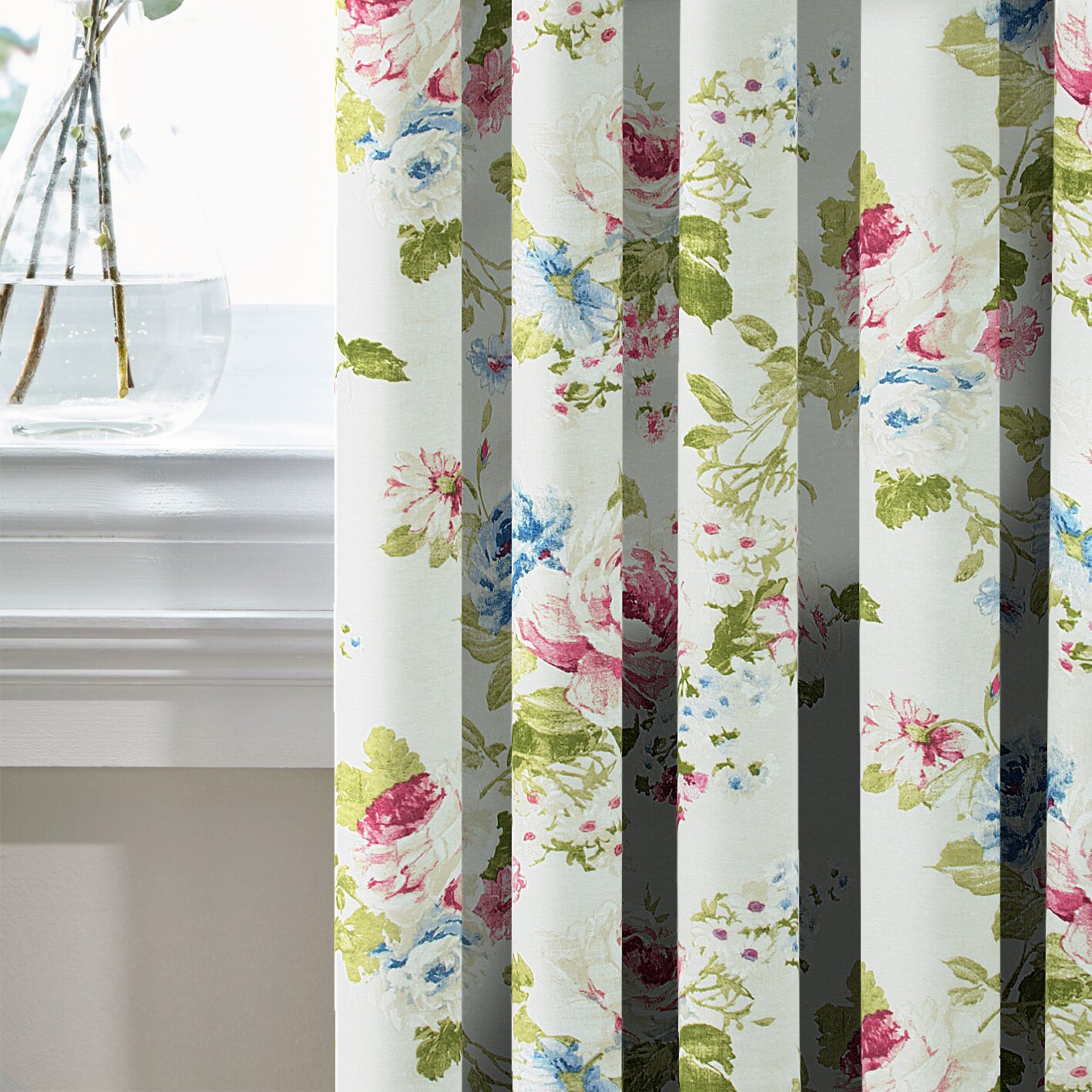 

Комплект штор MacroHorizon Provence Spain FLORAL Молочный (MG-SHT161171), 270*170 см