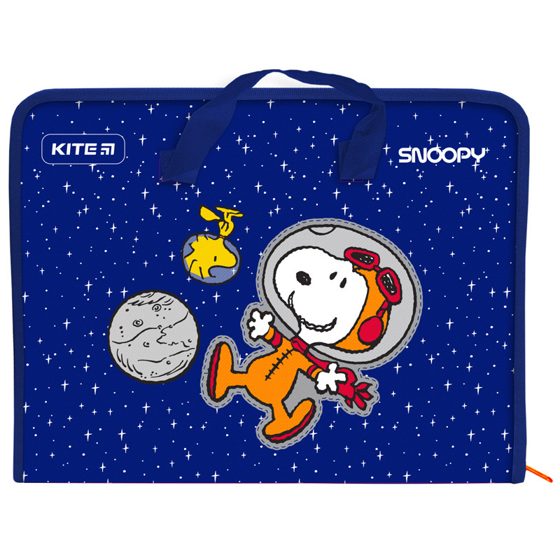 

Папка-портфель А4 на молнии Kite Peanuts Snoopy SN21-202, 47953