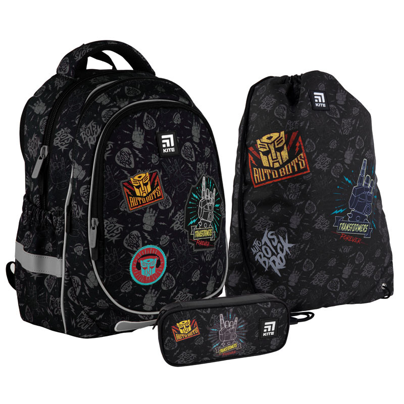 

Рюкзак с наполнением пенал сумка для обуви Kite Transformers SET_TF21-700М, 48375