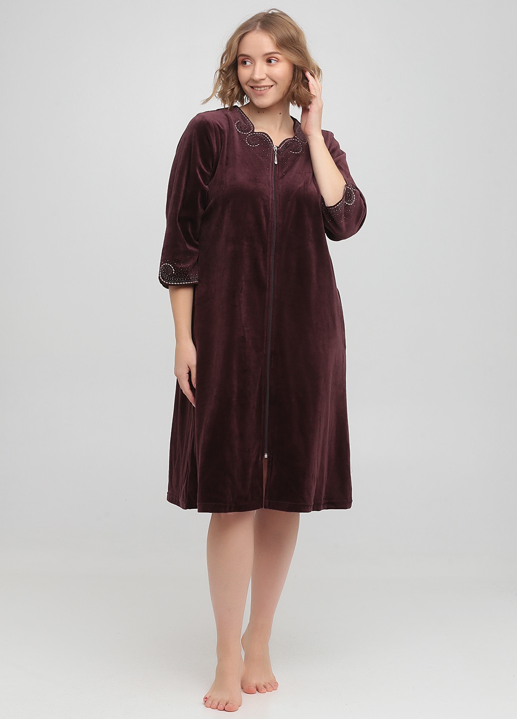 

Халат Wild Love  коричневый 21263, Халат Wild Love 3XL коричневый 21263
