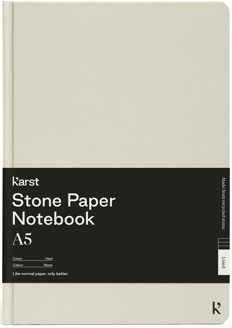 

Блокнот Karst Notebook A5 144 страницы в линию Серый камень (754169026974)