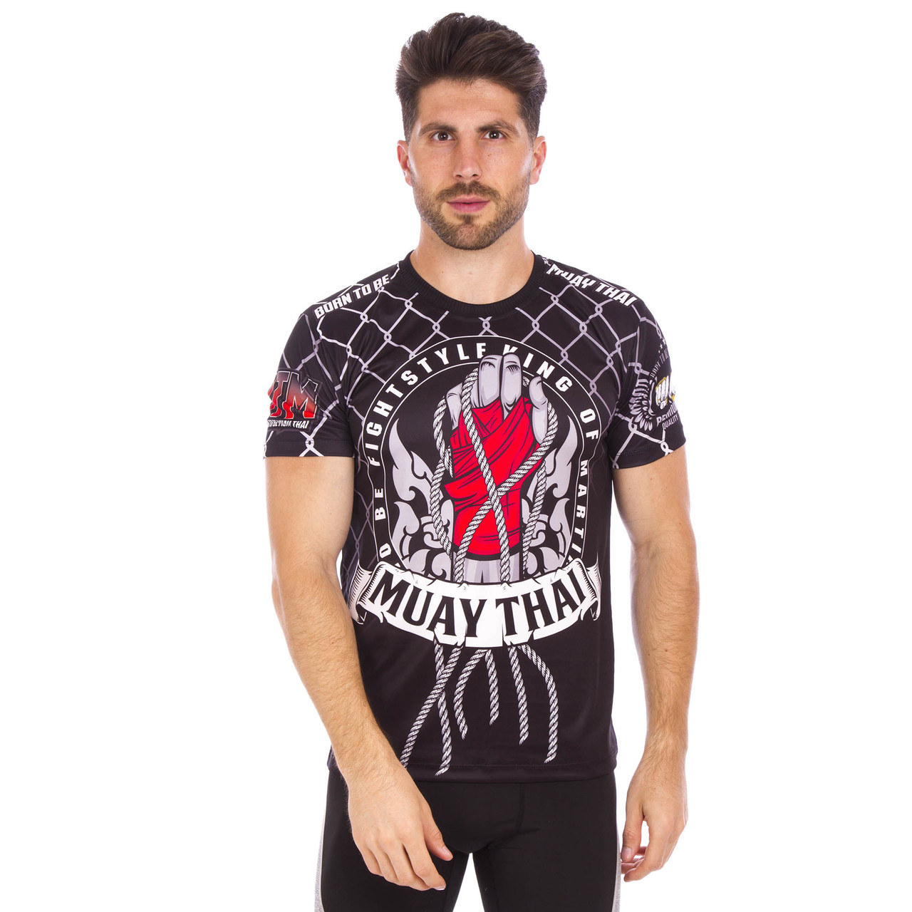 

Футболка мужская MUAY THAI SPORT Heroe SL18SUB размер  (42-44) Black-White-Red, Футболка мужская MUAY THAI SPORT Heroe SL18SUB размер S (42-44) Black-White-Red