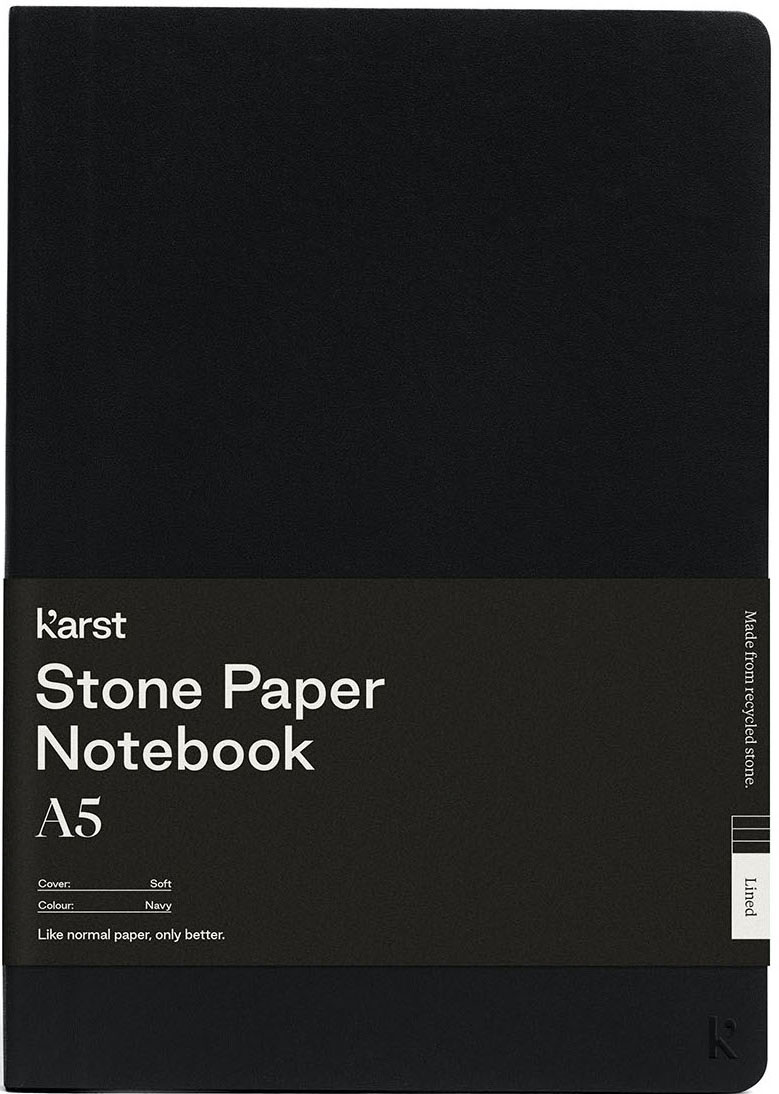 

Блокнот Karst Notebook A5 144 страницы нелинованный Чёрный (754169024512)