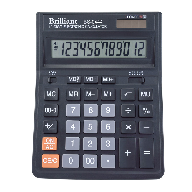 

Калькулятор Brilliant BS-0444, 12 разрядов BRILLIANT ( BS-0444)