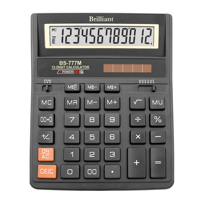 

Калькулятор Brilliant BS-777М, 12 разрядов BRILLIANT (BS-777M)