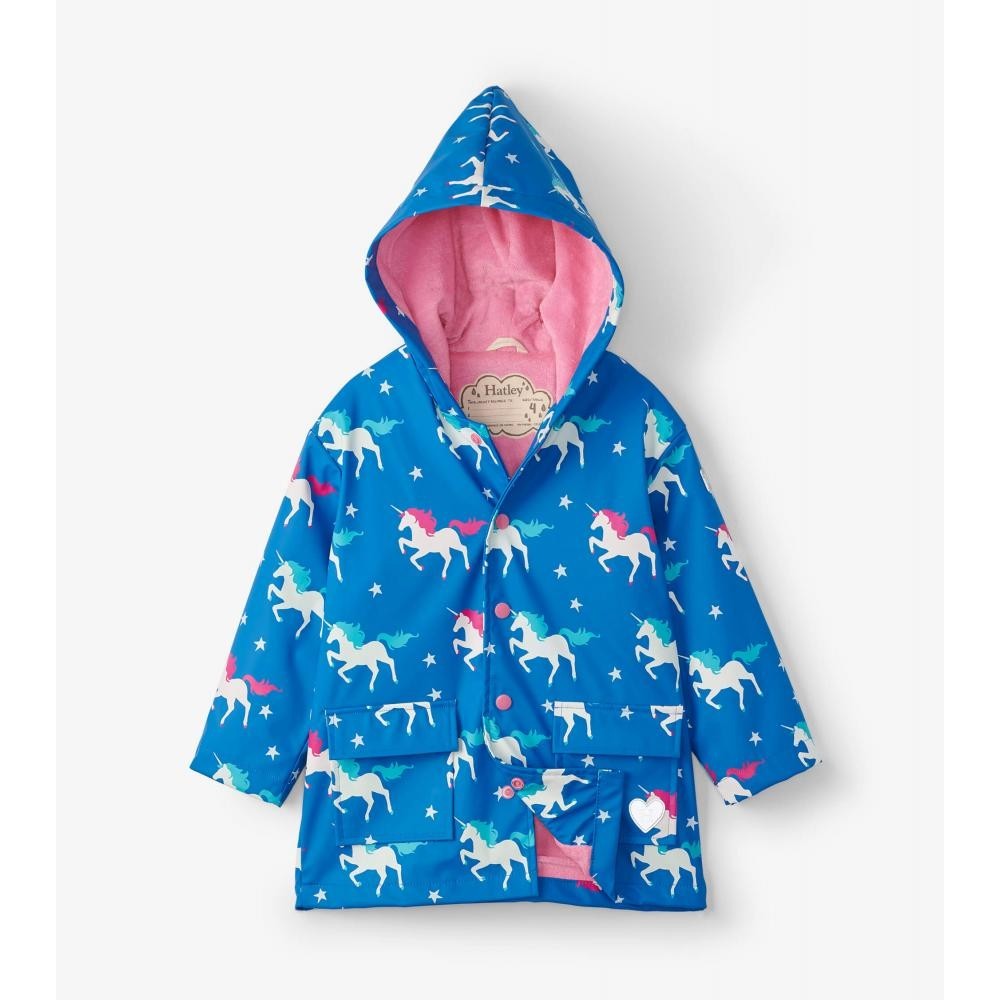 

Дощовик Hatley , що змінює колір Twinkle Unicorns 116см синій 6A (F21TUK1336)