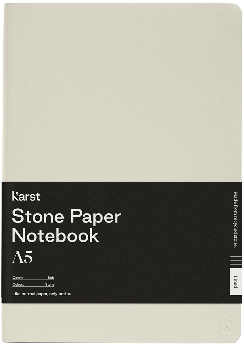 

Блокнот Karst Notebook A5 144 страницы в точку Серый камень (754169024840)
