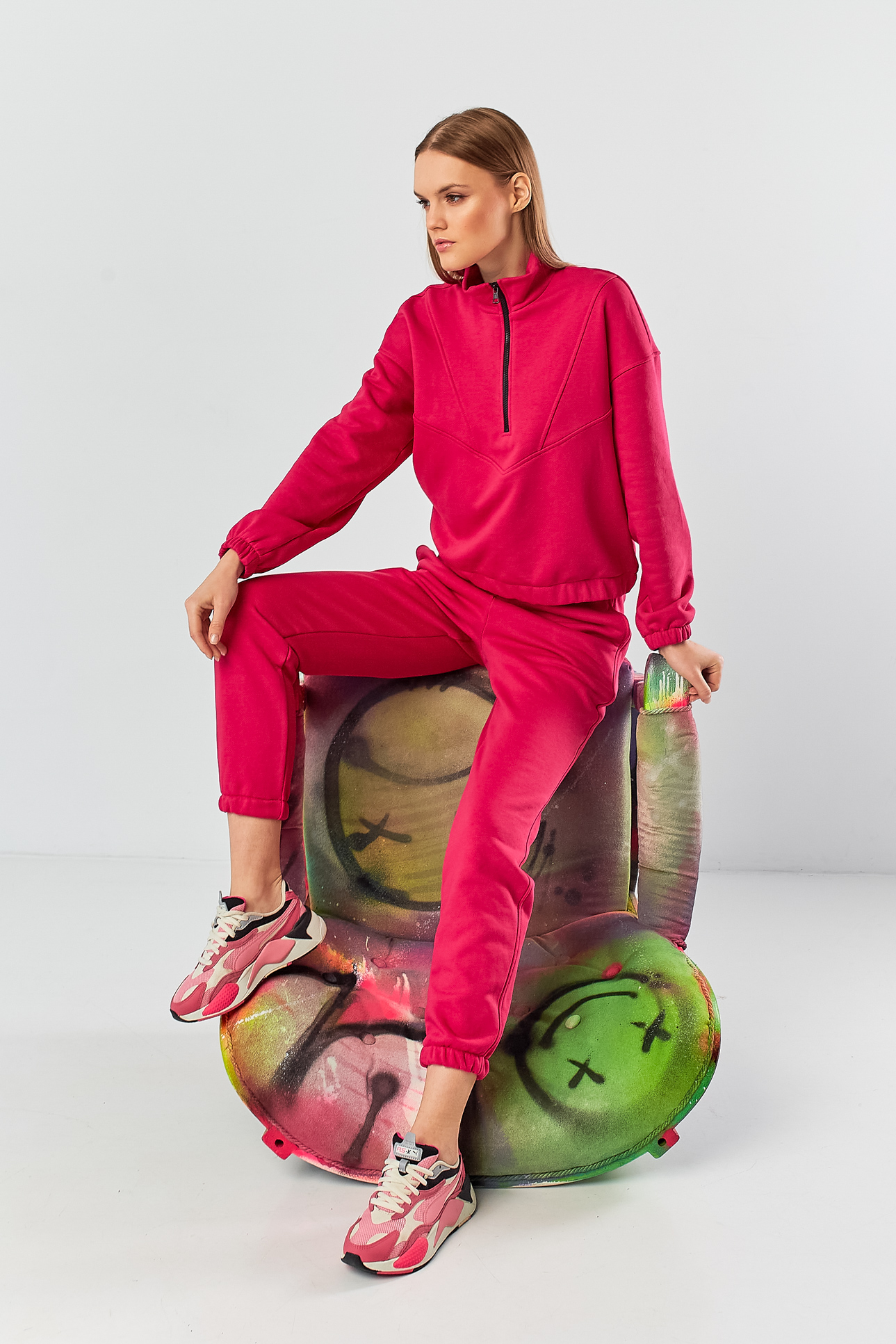 

Женский спортивный костюм Stimma Долия 8817  Малиновый, Женский спортивный костюм Stimma Долия 8817 S Малиновый