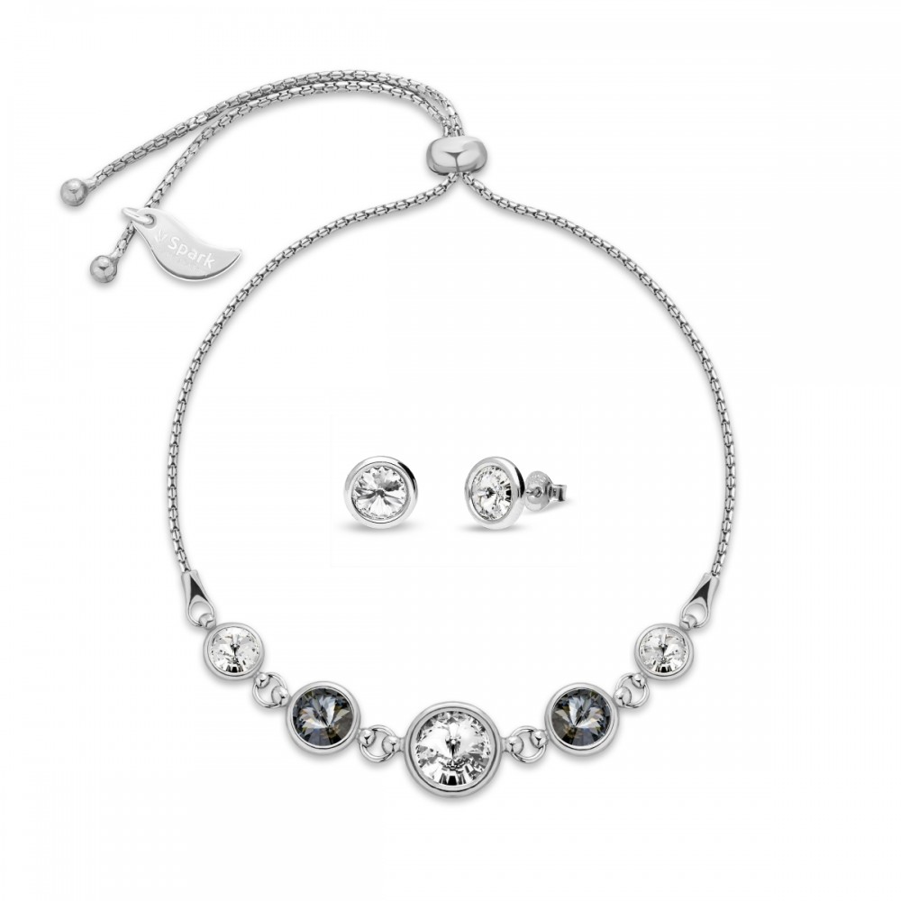 

Серебряный комплект Spark со Swarovski Casis Penta SETW11225CSNC