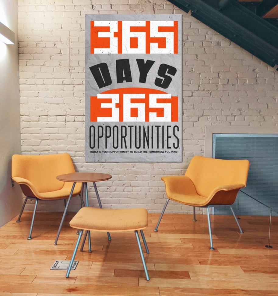 

Картина на холсте 365 дней 365 возможностей 50х75 см
