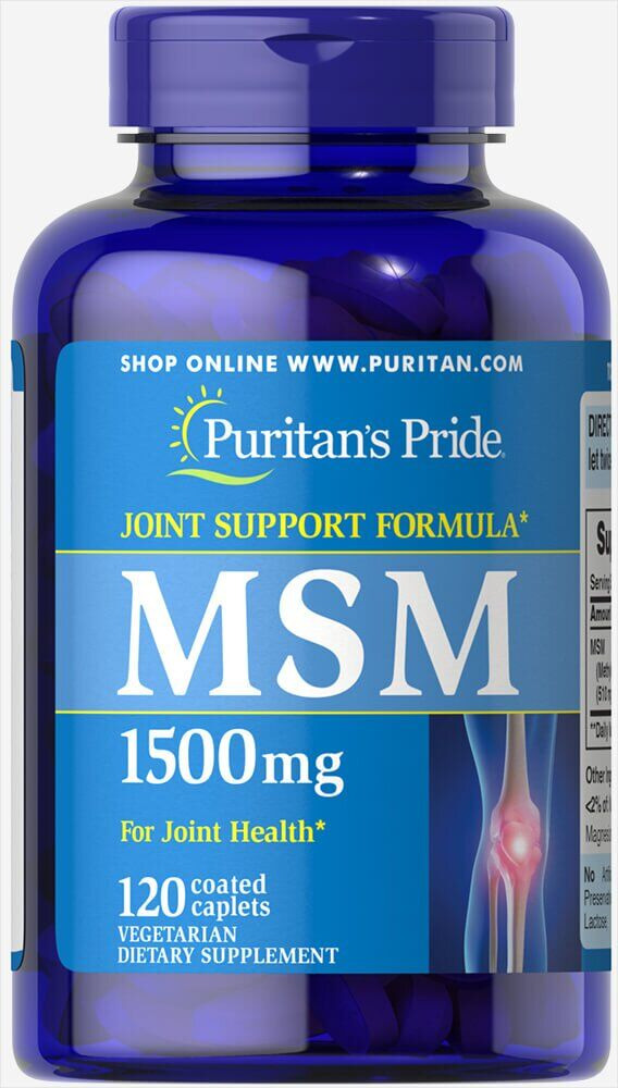 

Метилсульфонилметан Puritan's Pride (Methylsulfonylmethane) 1500 мг 120 капсул