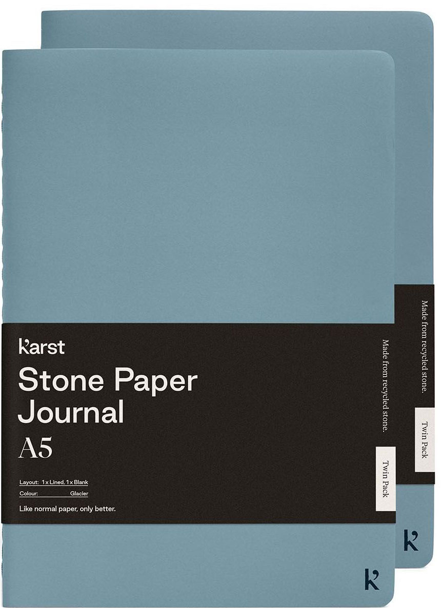 

Набор тетрадей Karst Journal A5 104 страницы Линия + Нелинованный Голубой ледник (754169024444)