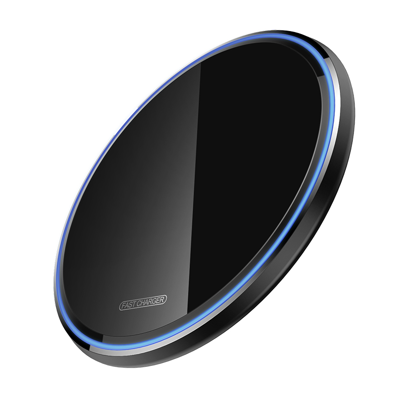 

Беспроводная зарядка Fast Charger 10W с технологией Qi зарядное устройство для телефонов Samsung/iPhone/Apple AirPods KUULAA Qi Mirror Wireless (KL-CD03) Black