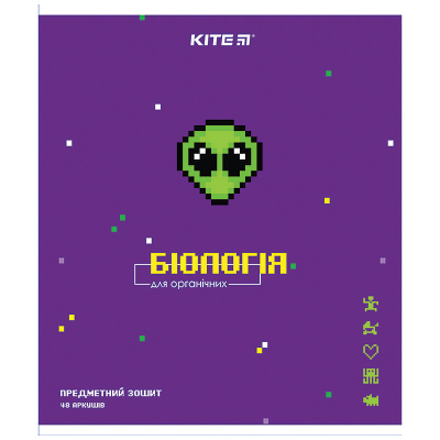 

Тетрадь Kite предметный Биология Pixel 48 листов в клетку 8 шт (K21-240-09)