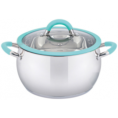 

Кастрюля Pepper Apple Mint Silicone 16 см 2,2 л PR-1110-16