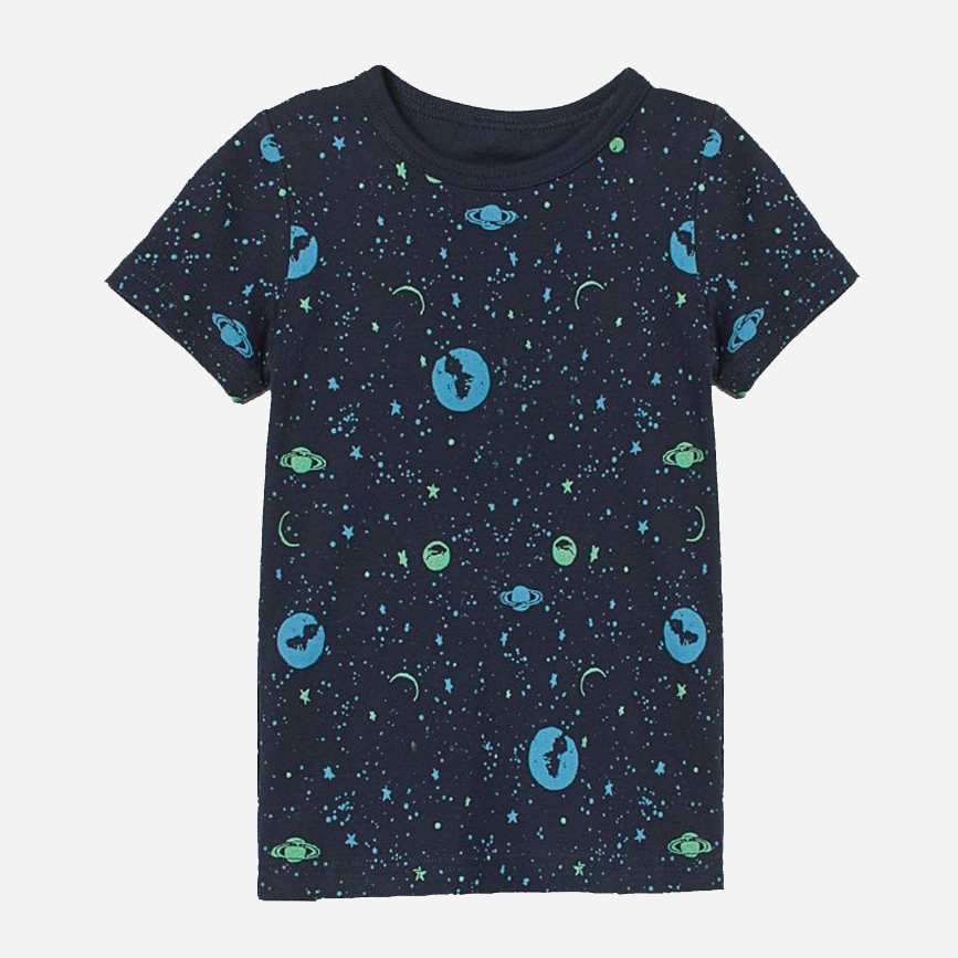 

Пижамная футболка H&M 919931b42 110-116 см Темно-синяя