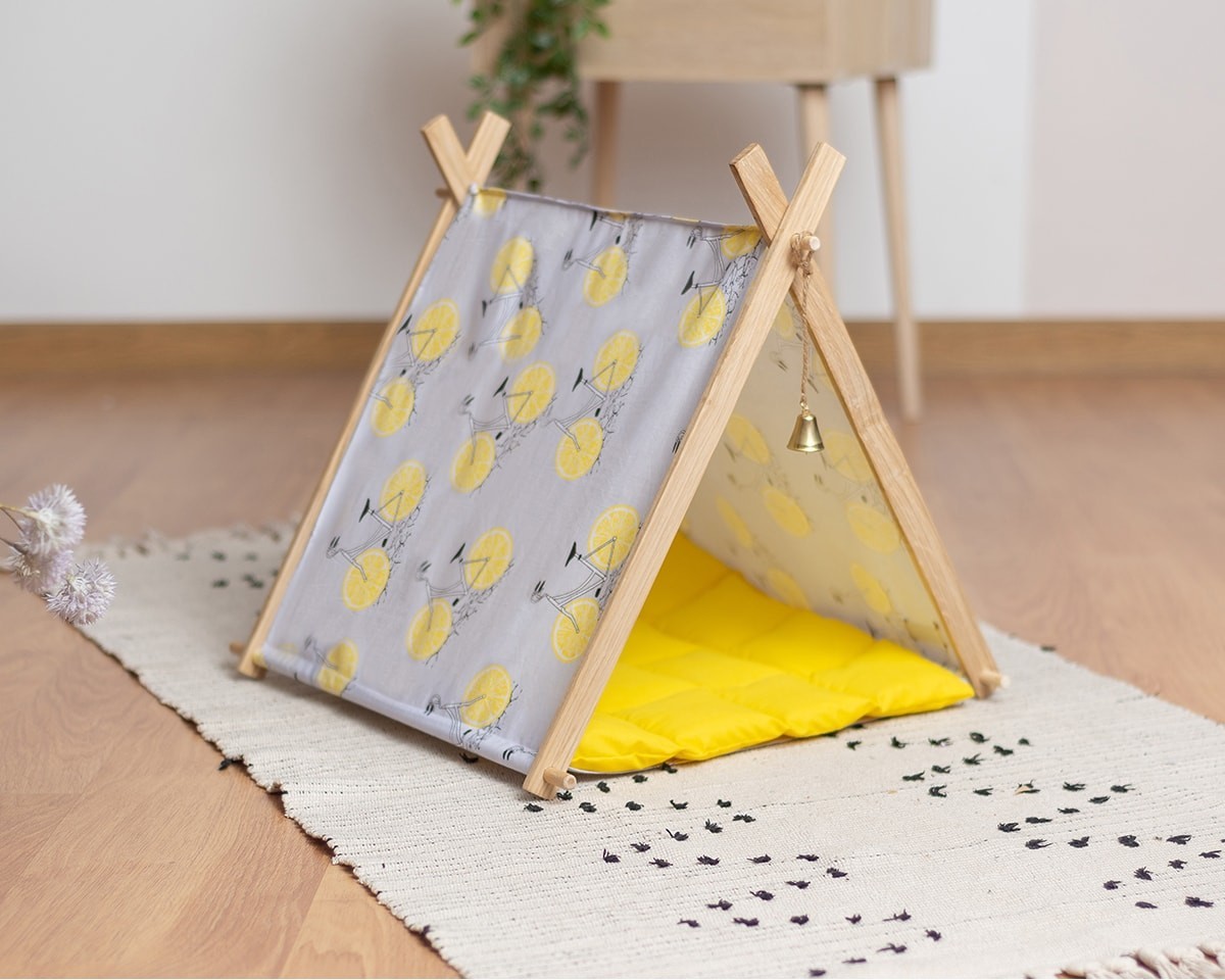

Палатка для кота MYRR Citrus 40х43x38 см Желтый