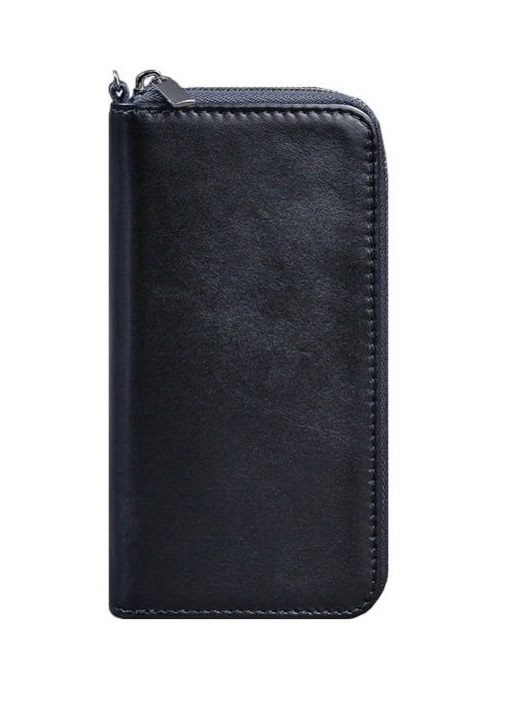 

Портмоне женское кожаное BlankNote 6.1 темно-синее BN-PM-6-1-navy-blue