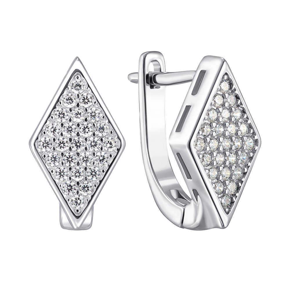 

Серебряные серьги с фианитами 000152390