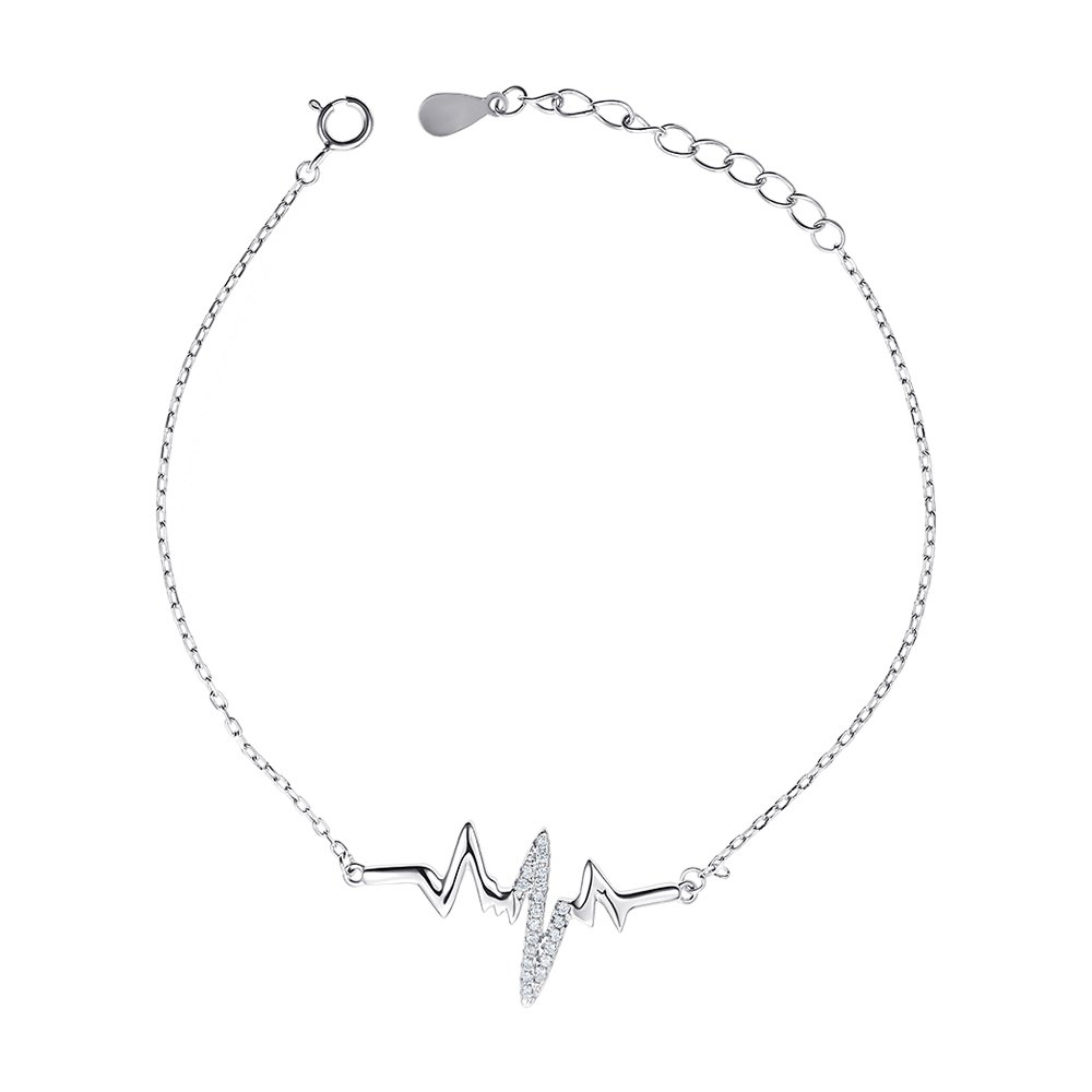 

Серебряный браслет с фианитами 000148965 17.5 размера