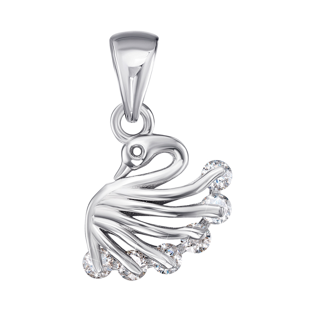 

Серебряная подвеска с фианитами 000121483