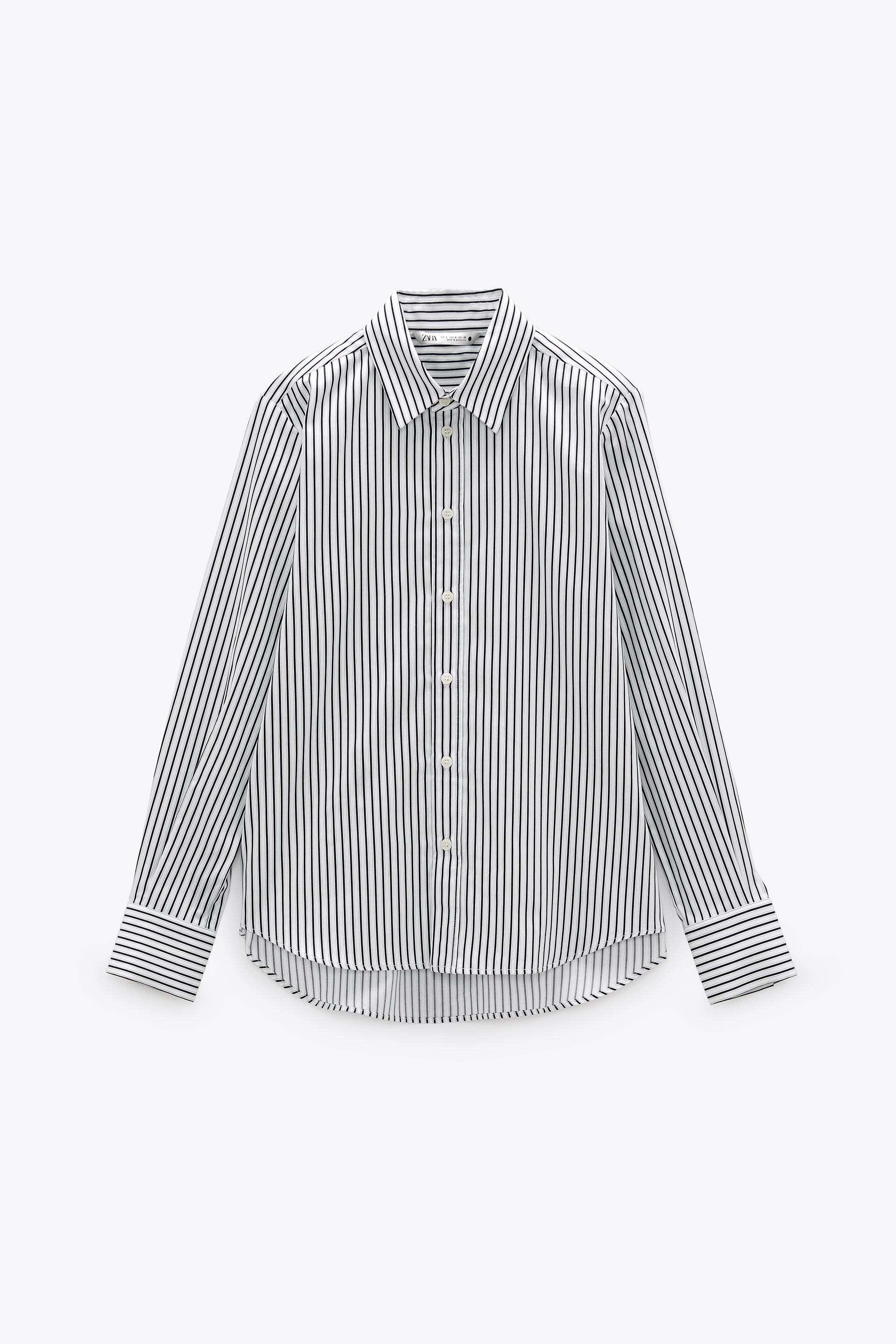 

Рубашка Zara  белый полоска 4043300060, Рубашка Zara M белый полоска 4043300060