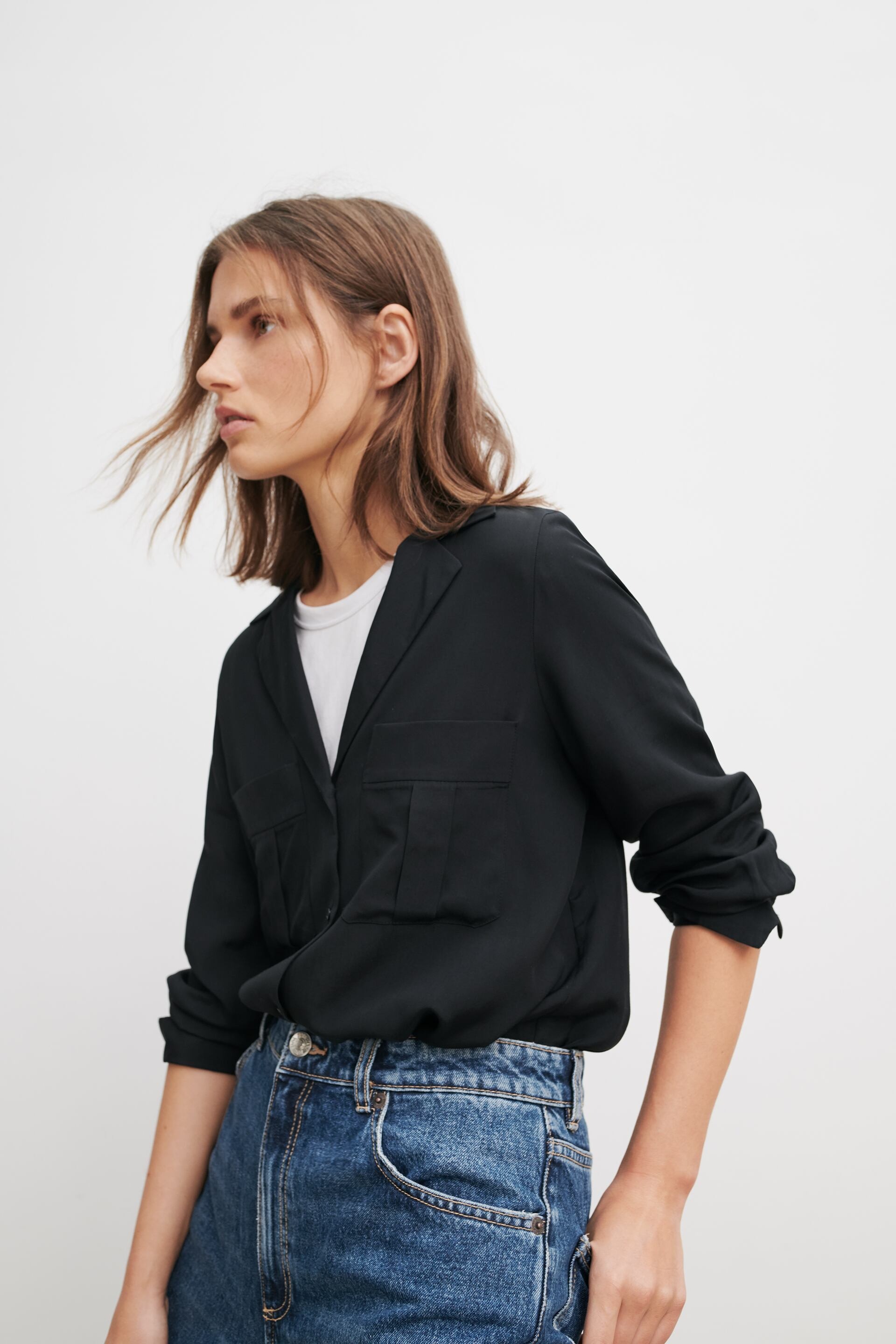 

Рубашка Zara  черный 7969224800, Рубашка Zara XL черный 7969224800