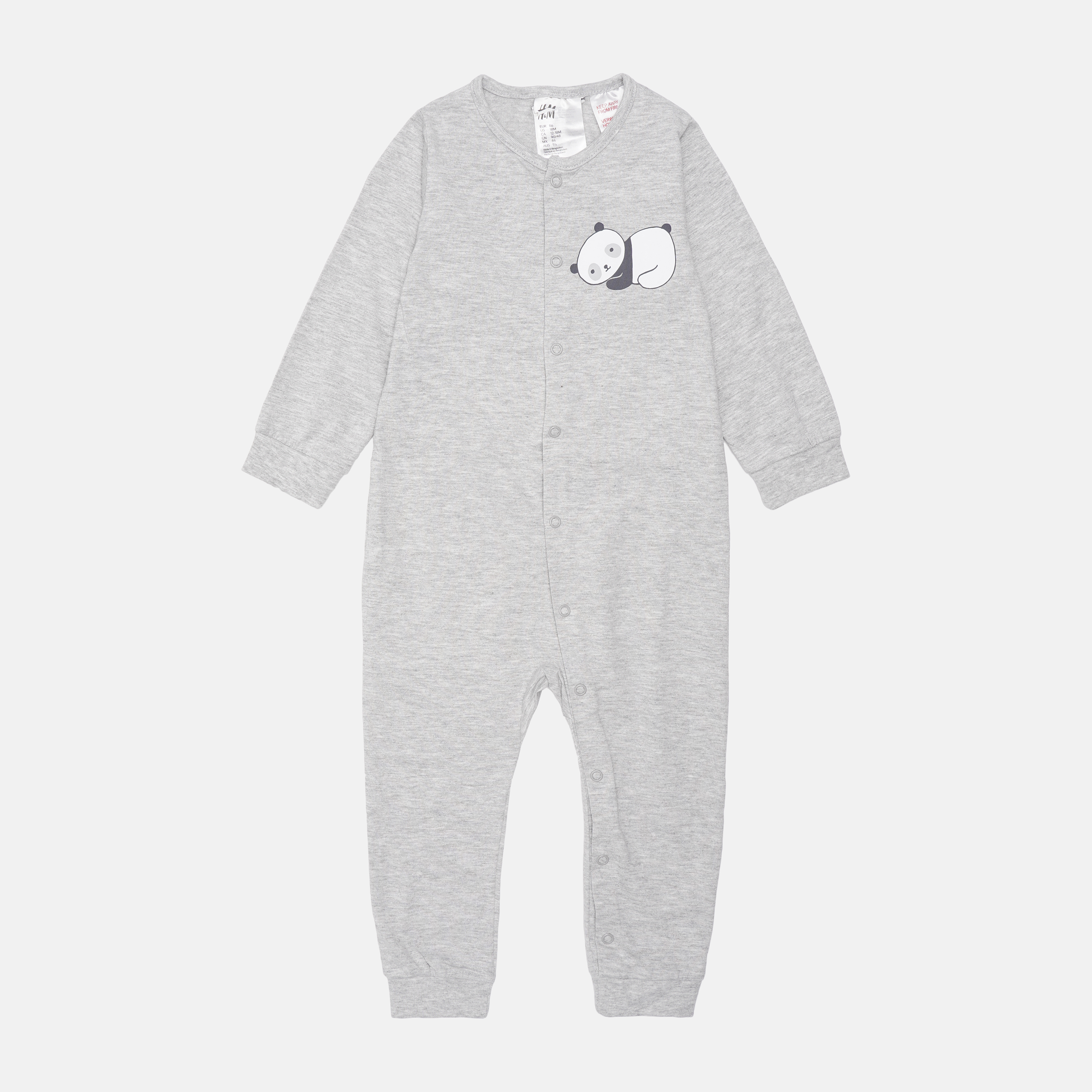 

Человечек H&M 1412-769102 86 см Светло-cерый принт