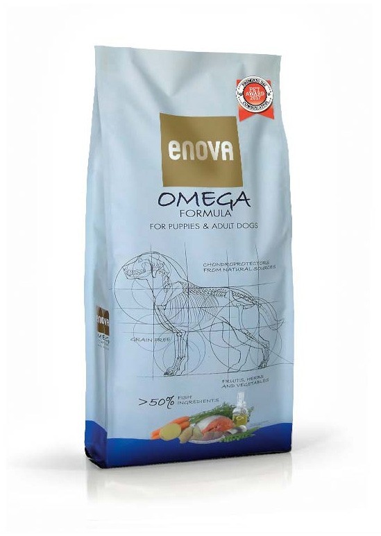 

Сухой корм для собак всех возрастов Enova Omega Formula с рыбой 12 кг