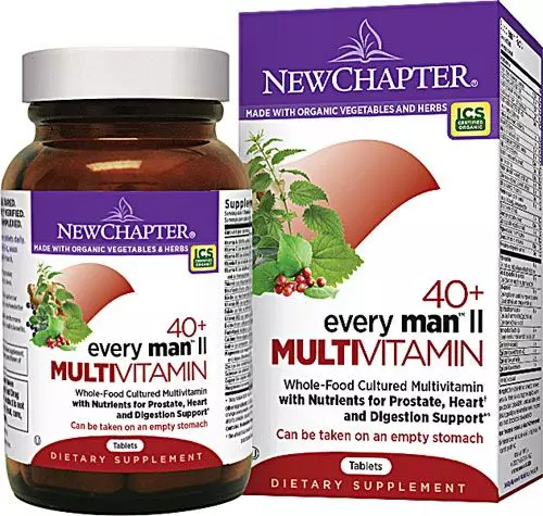 

New Chapter, Every Man's, Ежедневные мультивитамины для мужчин II 40+, 48 таблеток (NCR-00330)