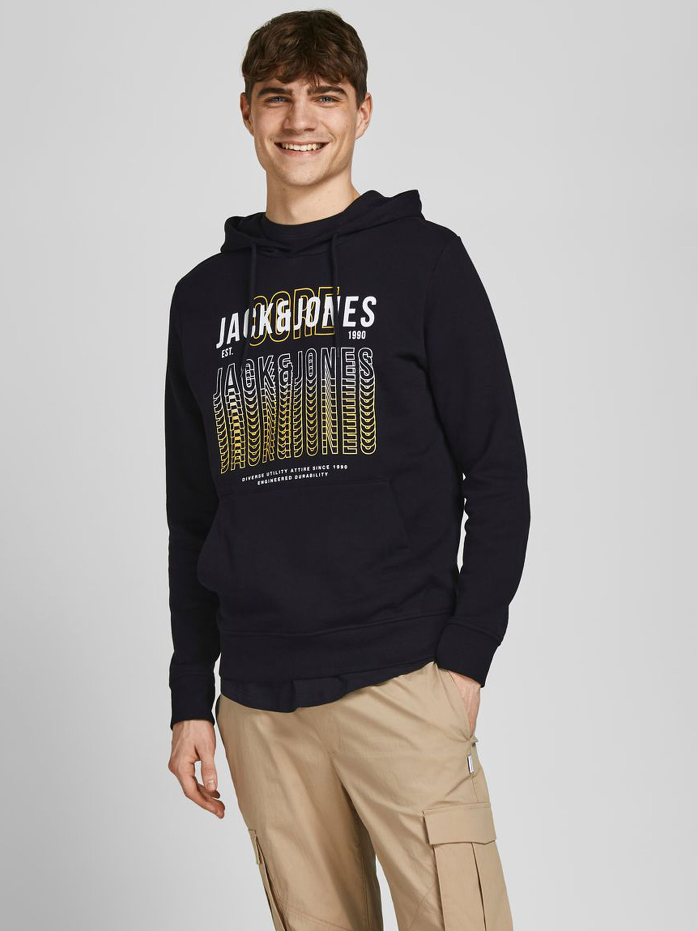 

Худи Jack & Jones 12206191  Black, Худи Jack & Jones 12206191 XL Black