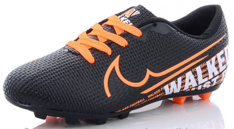

Футбольные бутсы 39 черно-оранжевые Walked Sport M5-09