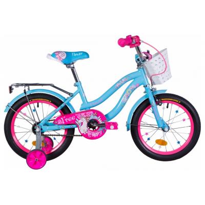 

Детский велосипед Formula 16" FLOWER рама-10" St 2020 голубой с багажником (OPS-FRK-16-113)