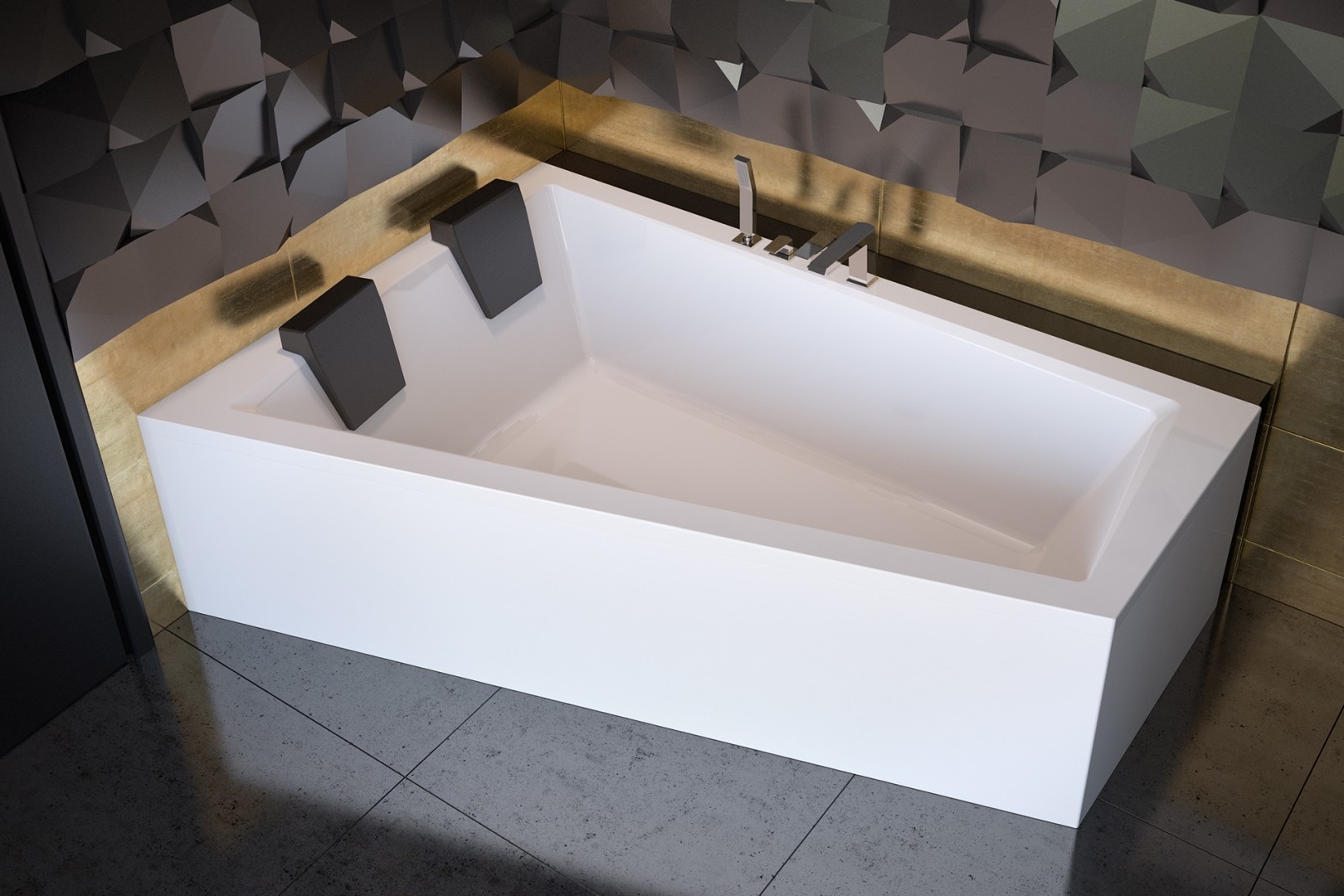 

Ванна акриловая INTIMA DUO 170x125 Левая (соло) без ног