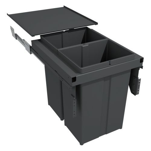 

Контейнер Gollinucci 571 40+40л на секцию 600мм h505мм в комплекте с ящиком Legrabox C