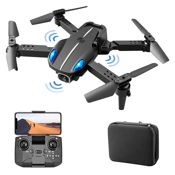 

Квадрокоптер XKJ KY907 с 4K и HD камерами, предотвращение препятствий, до 15 мин кейс Черный