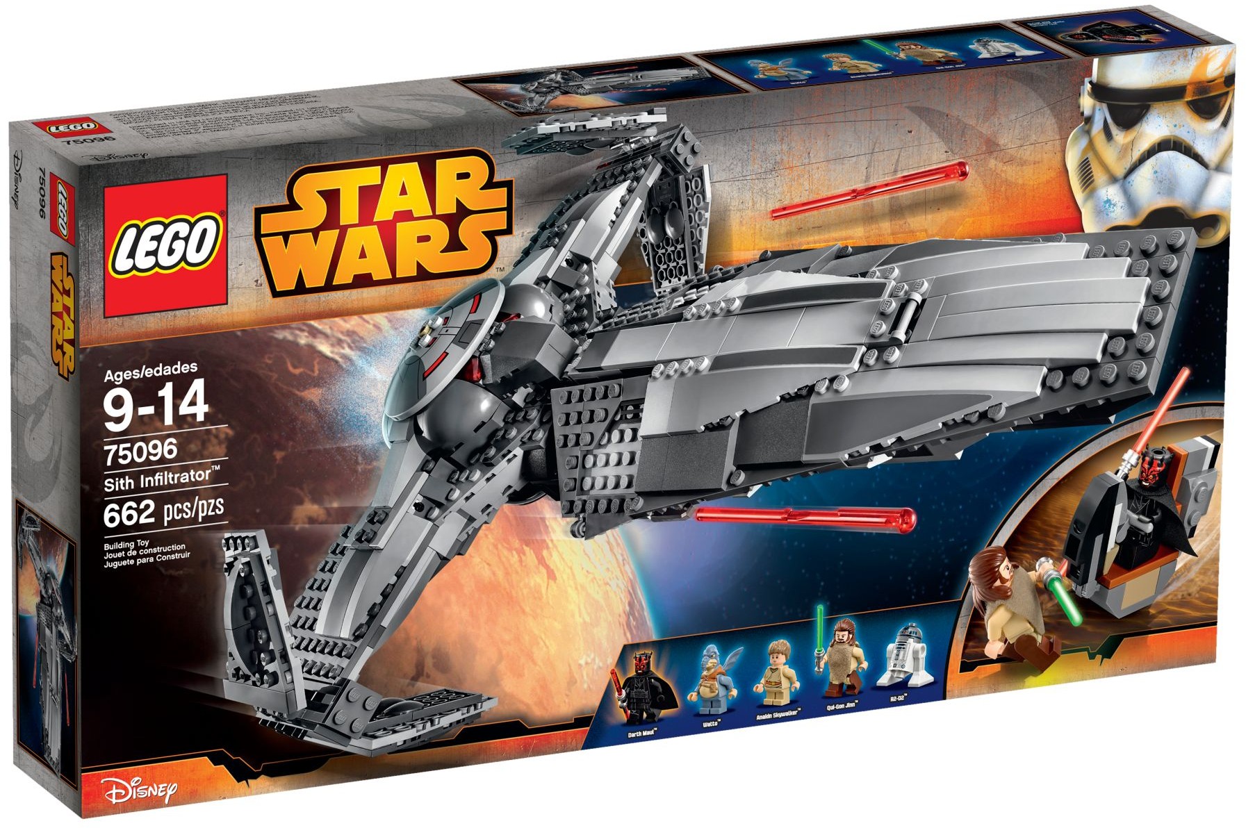 

Конструктор LEGO 75096 Star Wars Розвідник ситхів Sith Infiltrator