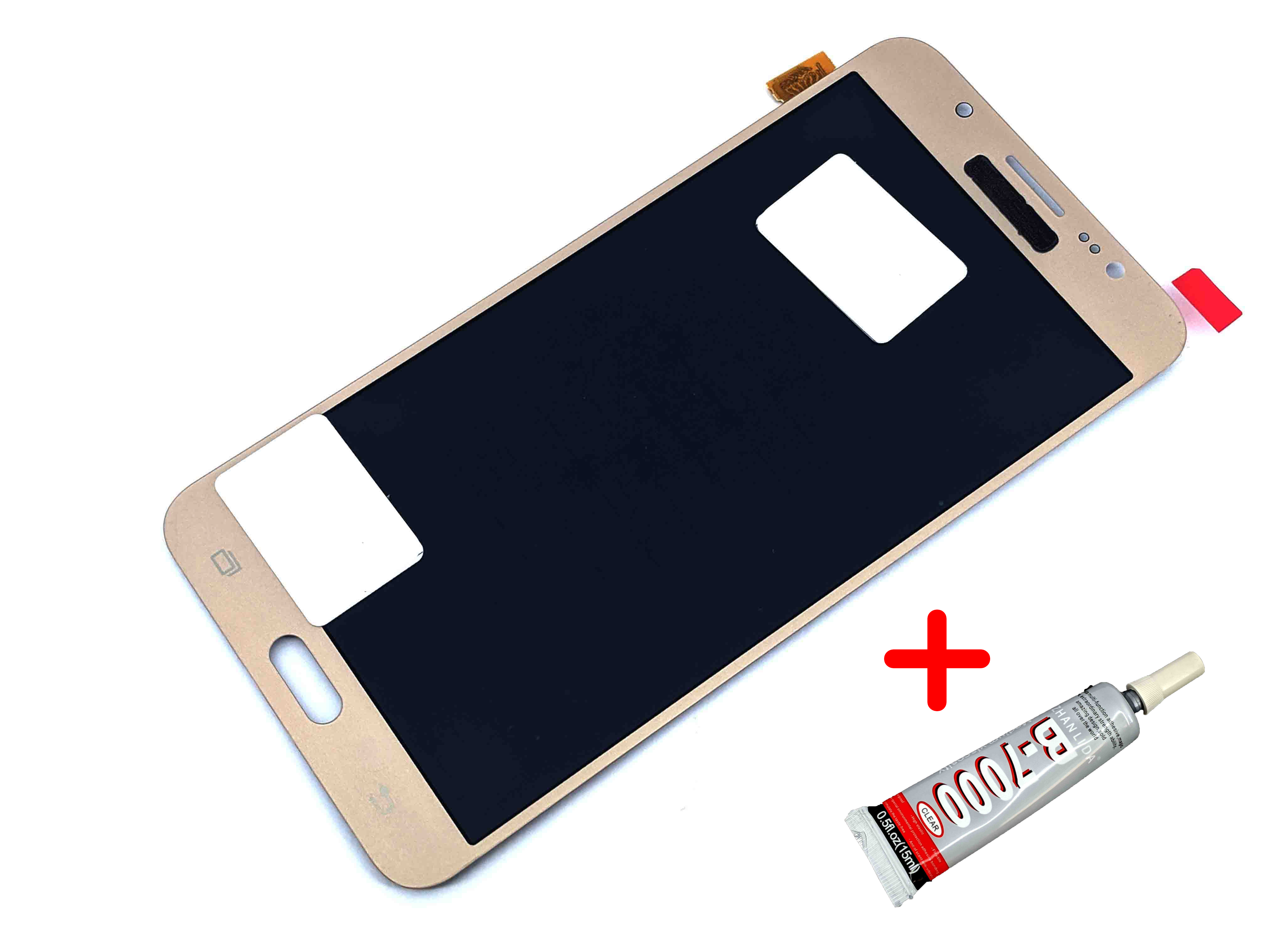 

Дисплей + Сенсор (модуль) экран Samsung J710 J7 2016 золотистый TFT с регулировкой яркости + клей B7000 high copy