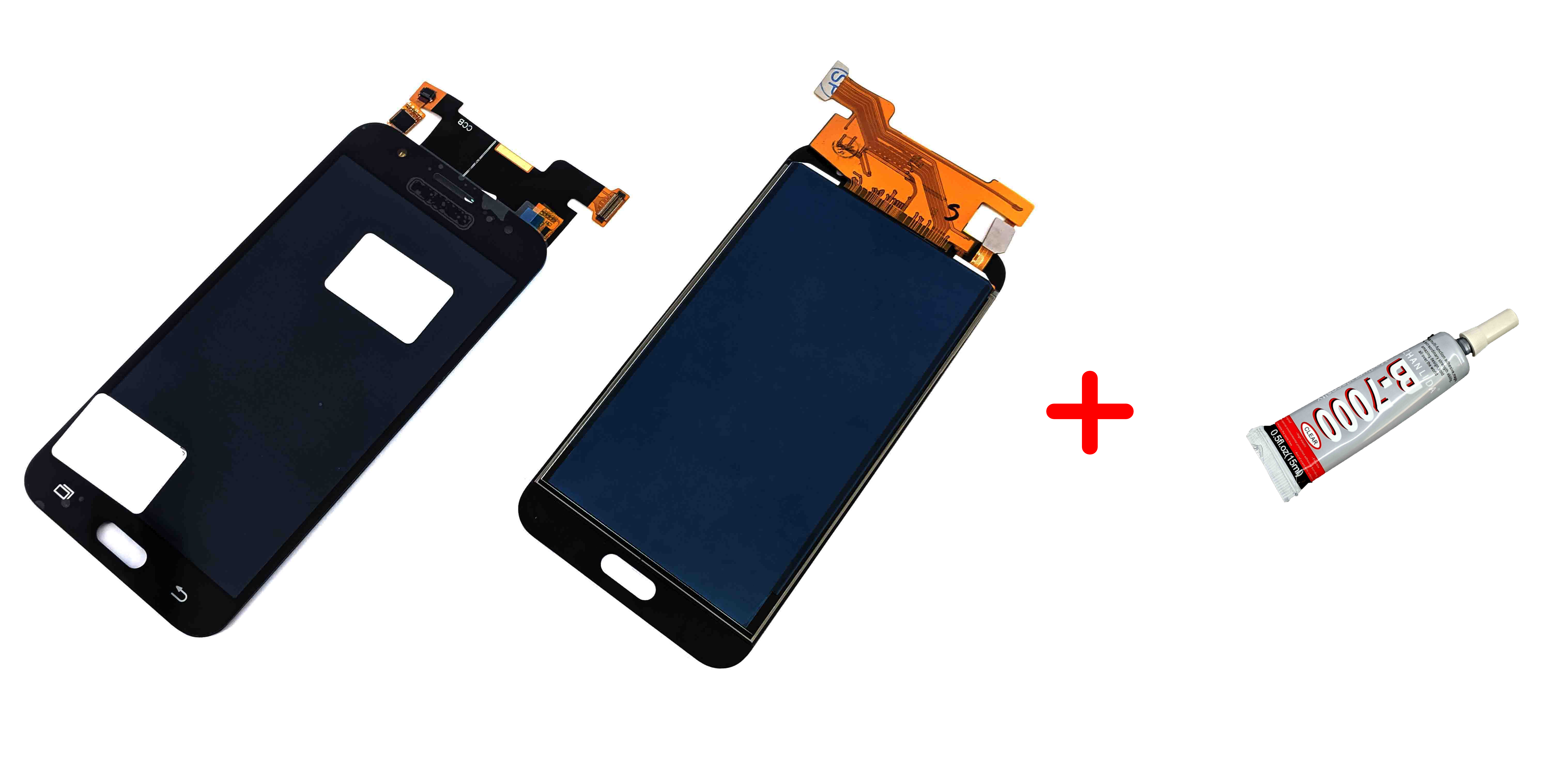 

Дисплей + Сенсор (модуль) экран Samsung j500 / j500h черный TFT с регулировкой яркости + клей B7000 high copy